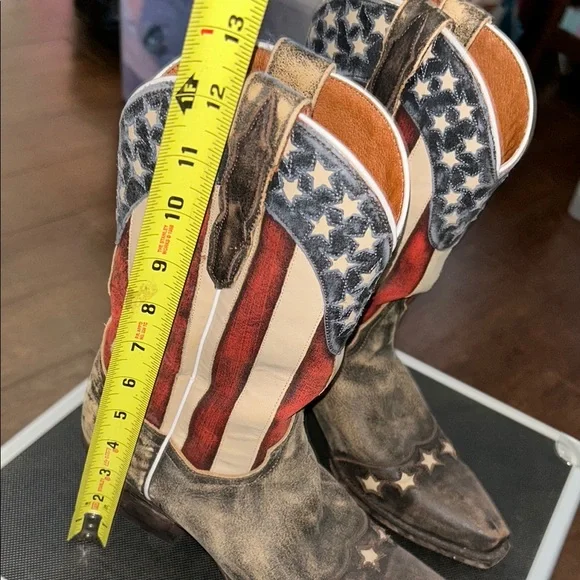 Women’s Dan Post American Flag Cowboy Boots - Picture 4 of 8